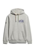 Superdry Classic Vl Graphic Hoodie Grå