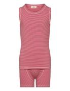 Copenhagen Colors Striped Boy Underwear Set Röd