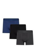 Bread & Boxers 3-Pack Boxer Brief Mixed Color Marinblå