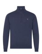 GANT Cotton Half Zip Marinblå