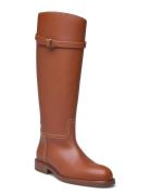 Polo Ralph Lauren Calfskin Tall Riding Boot Brun