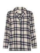 Lindex Nightshirt Flannel Check Kräm