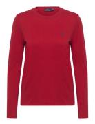 Polo Ralph Lauren Long-Sleeve Jersey Crewneck Tee Röd