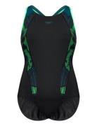 Speedo Womens Placement Laneback Svart
