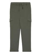 Mango Cotton Jogger Cargo Trousers Grön