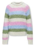 Kids Only Kogchole L/S O-Neck Stripe Knt Multi/patterned