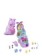 Polly Pocket Mama And Joey Kangaroo Purse Compact Playset With 2 Micro...