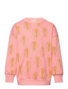 Mini Rodini Winter Flowers Aop Sweatshirt Rosa