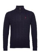 Polo Ralph Lauren Cable-Knit Cotton Sweater Marinblå