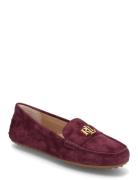 Lauren Ralph Lauren Barnsbury Suede Loafer Burgundy