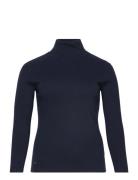 Lauren Women Ribbed Turtleneck Sweater Marinblå