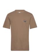 Lee Jeans Big Logo Tee Brun
