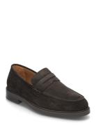 Selected Homme Slhblake Suede Penny Loafer Brun