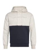 Jack & J S Jjstar Jj Blocked Sweat Hood Beige