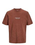 Jack & J S Jorvesterbro Wash Tee Ss Crew Neck Jnr Brun