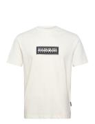 Napapijri Box Logo Short Sleeve T-Shirt Vit