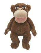 Magni Leksaker Monkey Hand Puppet 25 Cm. Brun