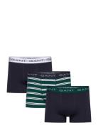 GANT Stripe Trunk 3-Pack Marinblå