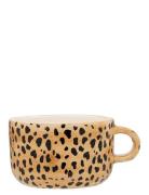 Anna + Nina Leopard Cappuccino Mug Brun