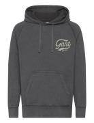 GANT Heavy Wash Hoodie Grå