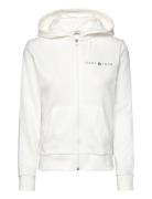 GANT Reg Printed Graphic Zip Hood Vit