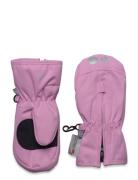 Color Kids Mittens W. Zipper Rosa