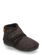 En Fant Slippers Wool Velcro Brun