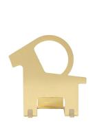 Design House Stockholm Pop-Up Candleholder Christmas Goat - Brass Guld