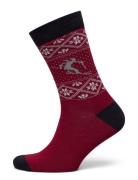 Lindbergh Christmas Bamboo Sock Röd