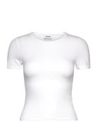 Weekday Slim Fitted Tshirt Vit