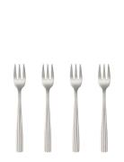 Aida Raw Cutlery Matte Steel - Cakefork 4 Pcs Giftbox Silver