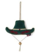 Lexington Home Cowboy Hat Org Cotton Velvet Ornament Grön