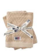 Lexington Home Herringb Towel 2Pcs/Set Oat Beige