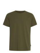 Blend Bhdinton Logo Tee Crew Regular Fit Khaki Green