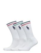 Polo Ralph Lauren Big Pony Athletic Crew Sock 3-Pack Vit