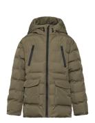 Mango Pocket Quilted Jacket Grön