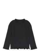 Mango Turtleneck Long-Sleeved T-Shirt Svart