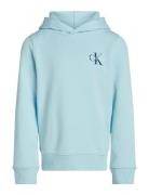 Calvin Klein Small Monogram Hoodie Blå