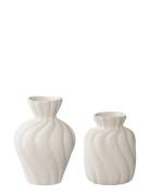 House Nordic Lina - Vase, Ceramic, White, Set Of 2 Vit