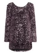 Gina Tricot Loose Sequin Mini Dress Rosa