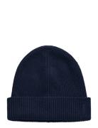 GANT Fine Knitted Wool Beanie Marinblå