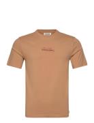 Scotch & Soda Front And Back Artwork T-Shirt Beige