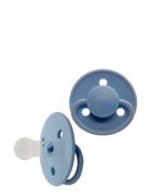 Mininor Round Pacifier Silic 0M "Snowberry" Blå