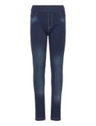 Minymo Leggings Sweat Denim Marinblå