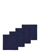 Södahl Napkins Tiles Damask Indigo 4 Pcs Blå