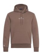 Polo Ralph Lauren Logo Double-Knit Hoodie Brun