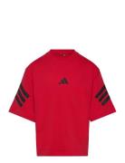 Adidas Sportswear J Fi 3S T Röd