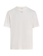 Calvin Klein Nano Logo Interlock T-Shirt Vit