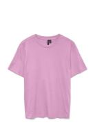 Vero Moda Vmpaulina Ss T-Shirt Jrs Noos Rosa