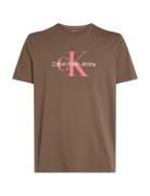 Calvin Klein Jeans Ss Hero Monologo Tee 30S Brun